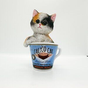 Hamilton Collection Kayomi Harai Coffee Cat Calico Kitten Cats Balanced Blend
